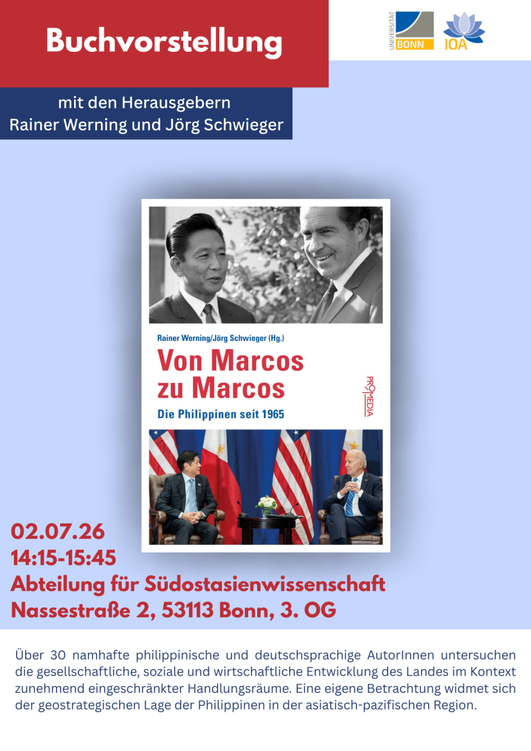 Buchvorstellung „Von Marcos zu Marcos“ am 02.07.2026 in Berlin